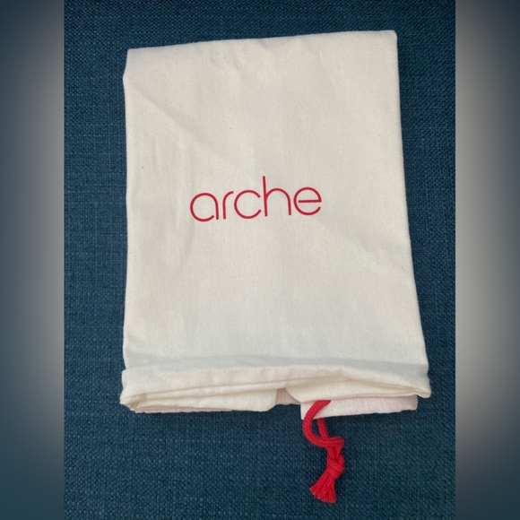 NWOT arche Dust Cover Drawstring Bag for Shoes or Bags Travel Storage White Red - Picture 8 of 9